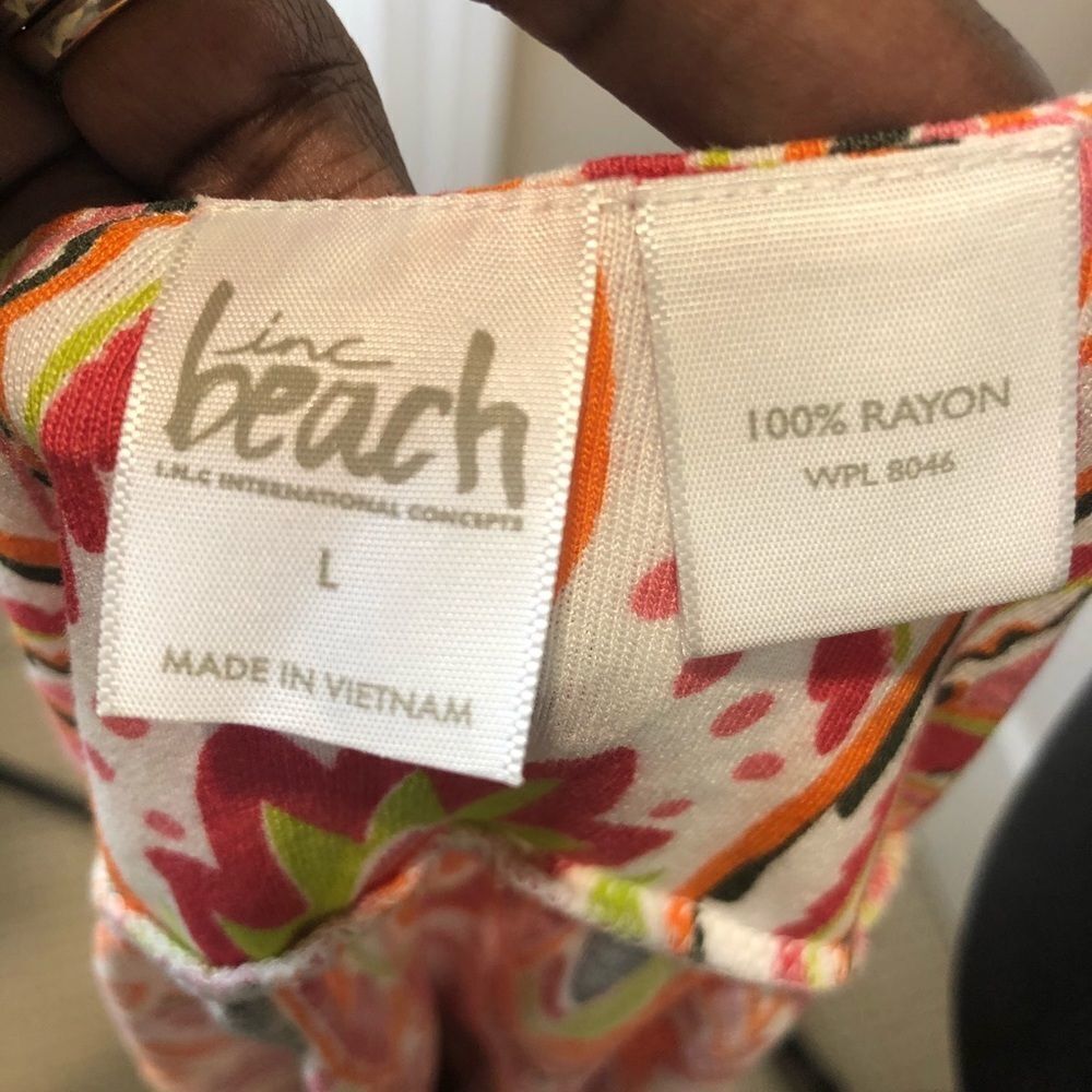 Paisley and floral beach dress size large - Picture 8 of 9